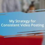 My Strategy for Consistent Video Posting